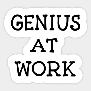 Genius at Work - Light Sticker